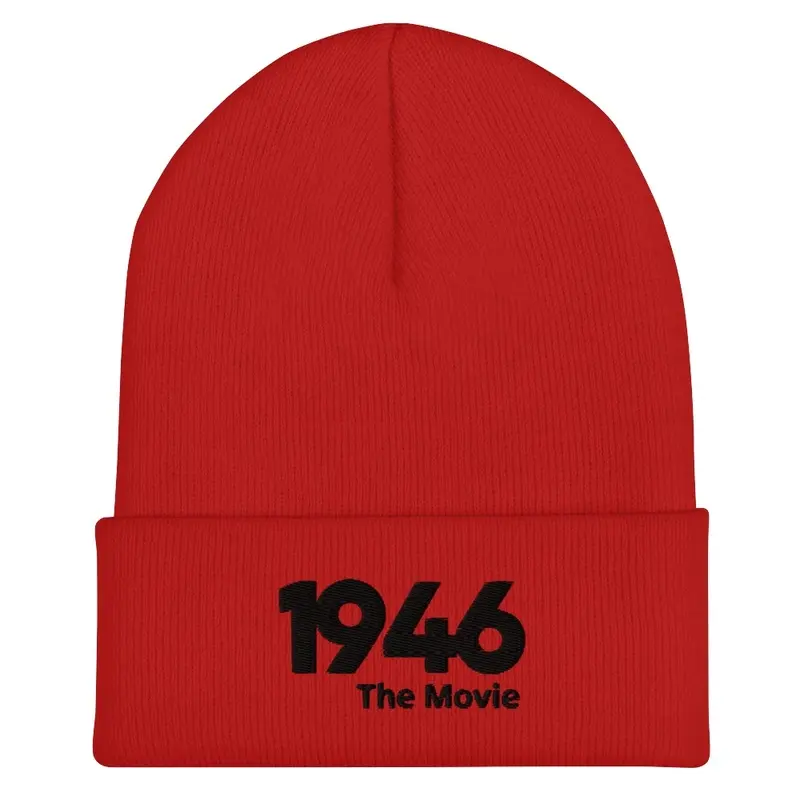 Red Ski Cap with Black Logo