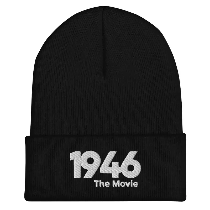 Black Ski Cap with White Logo