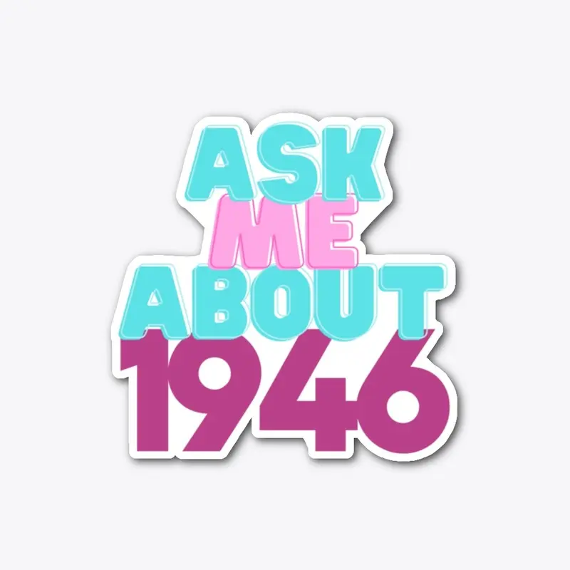 Ask Me About Sticker- Trans